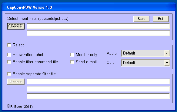 Capcode Converter voor PDW